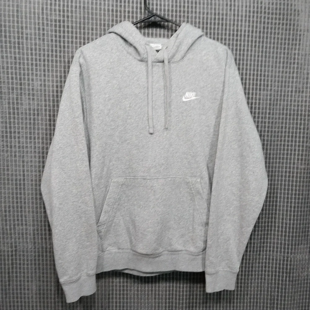 Nike Mens Hoodie Sportswear Club Fleece BV2654-063 Small Gray